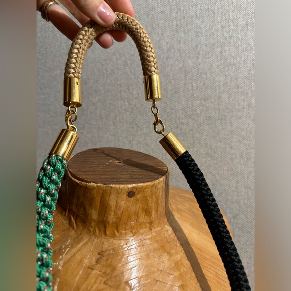 Marni necklace, can be detached to a bracelet
Green black rope gold - Picture 1 of 6